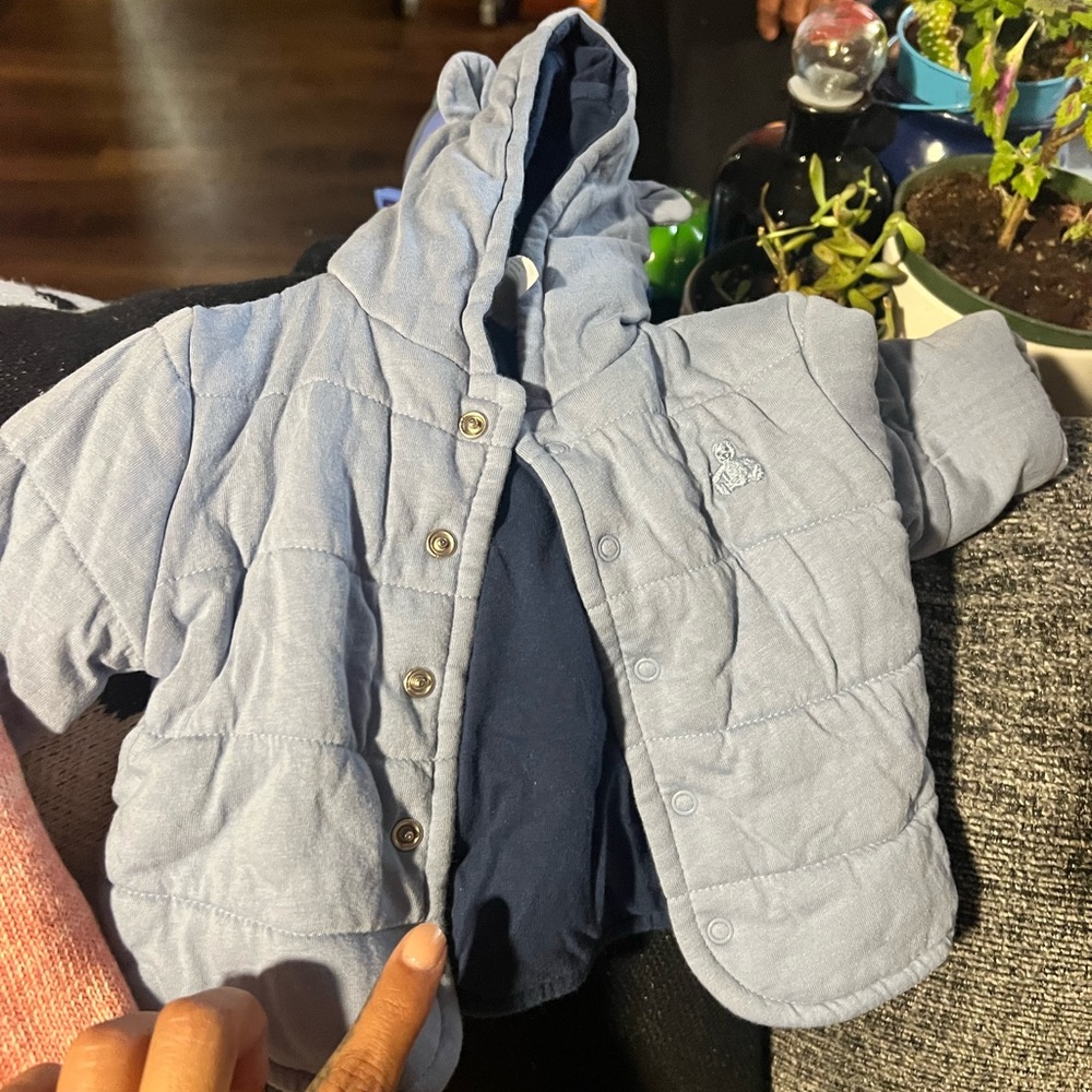 Reversible gap jacket with hoodie